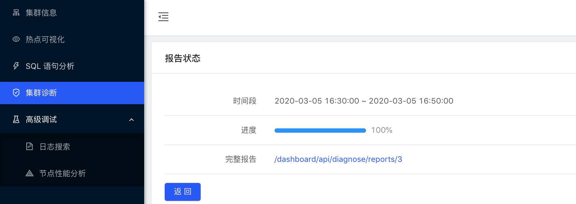 生成诊断报告结果